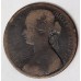 GREAT BRITAIN UK 1866 . ONE 1 PENNY